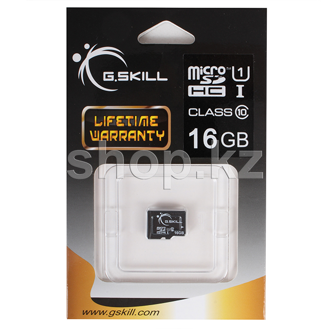 ᐈ Карта памяти Micro SDHC 16Gb G Skill Class 10 UHS I U1 купить в