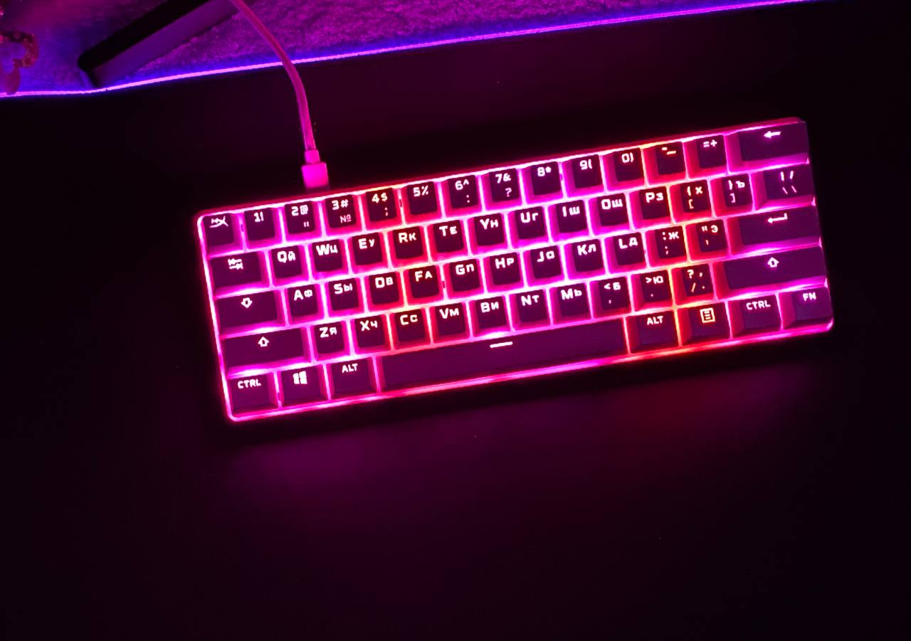 ᐈ Клавиатура HyperX Alloy Origins 60, White-Pink, USB – купить в  интернет-магазине Белый Ветер в Алматы, Астане и других городах Казахстана