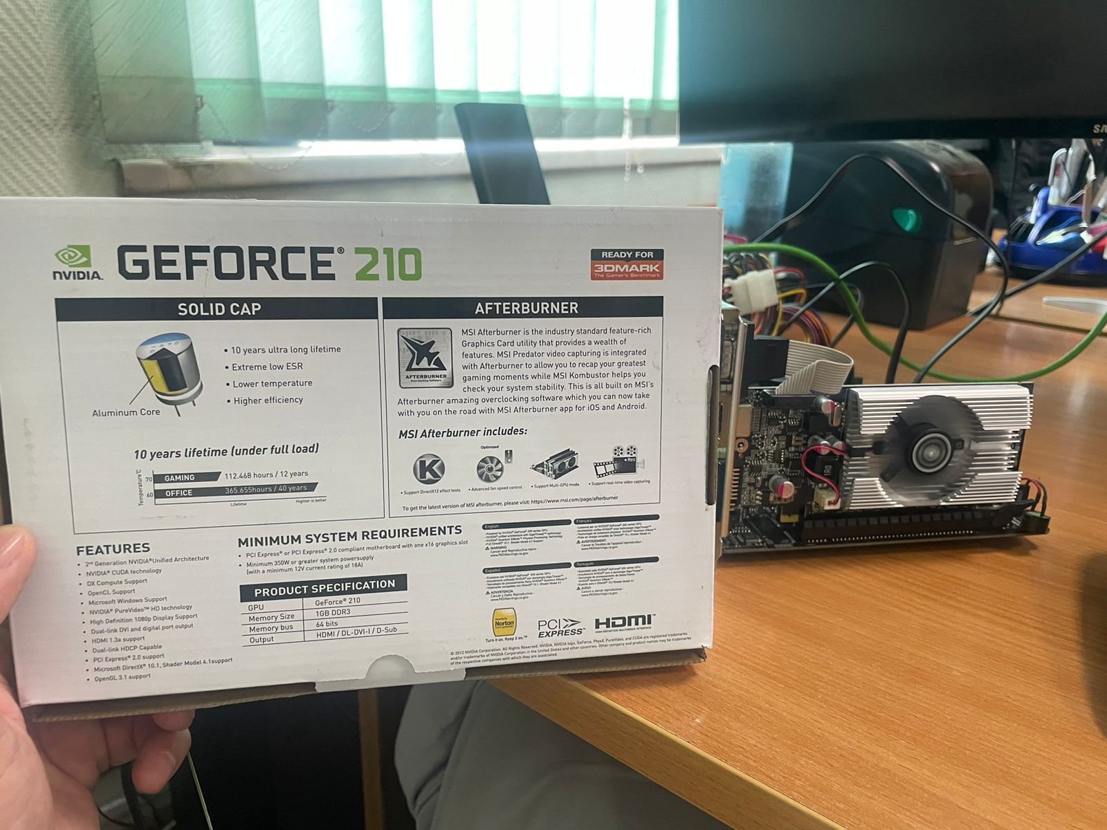 ᐈ Видеокарта PCI-E 1Gb MSI 210 LP, GeForce 210 – купить в интернет-магазине  Белый Ветер по хорошей цене в Алматы, Астане и других городах Казахстана