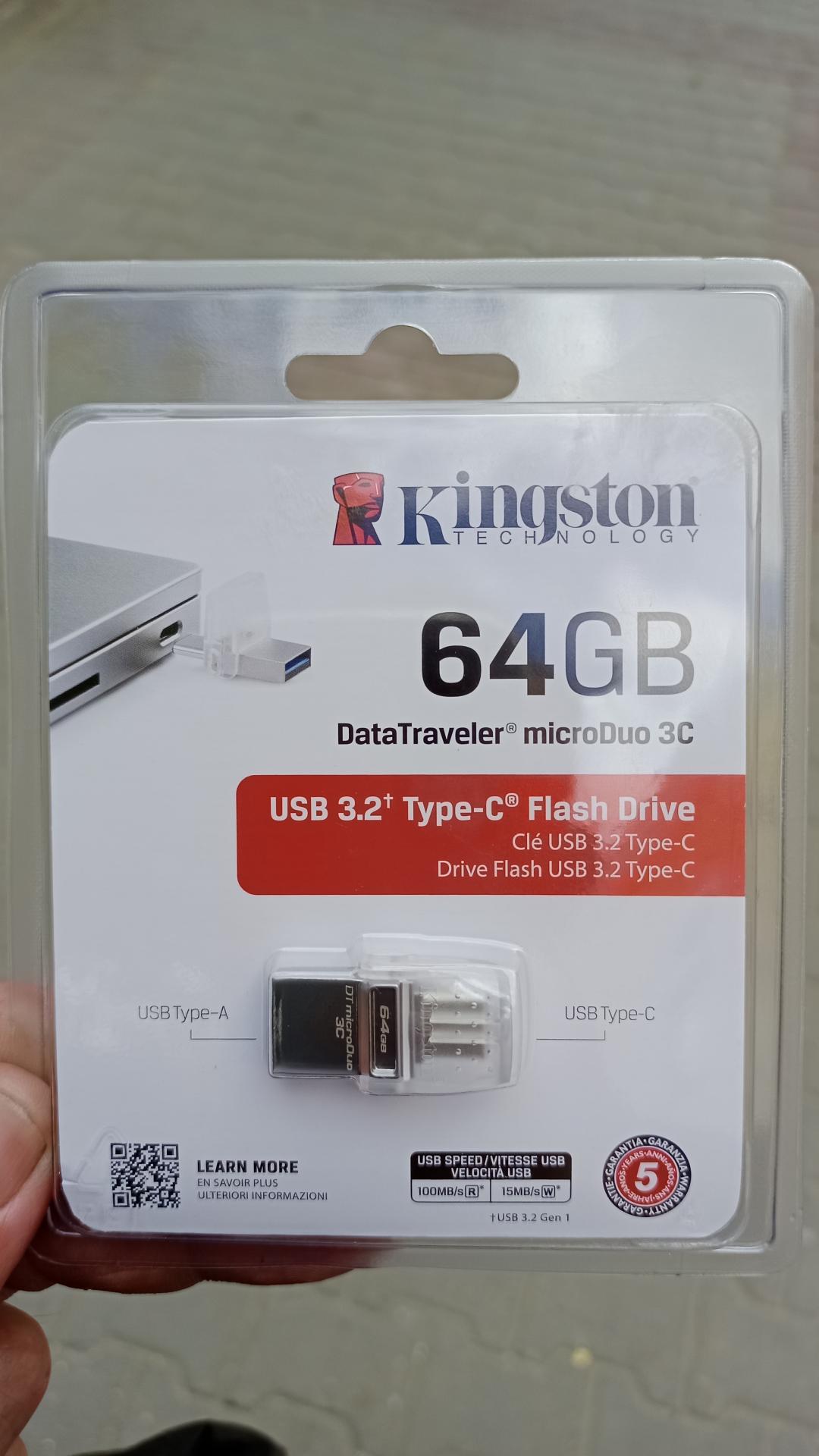 ᐈ USB Флешка 64Gb Kingston DataTraveler MicroDuo 3С, USB 3.1, Silver –  купить в интернет-магазине Белый Ветер в Алматы, Астане и других городах  Казахстана