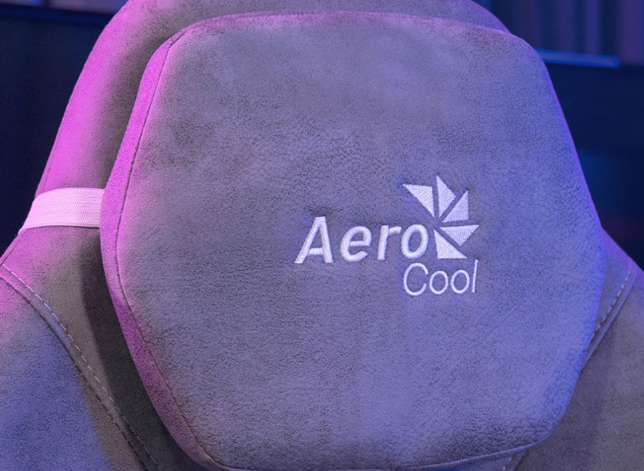 Кресло aerocool crown aerosuede stone grey