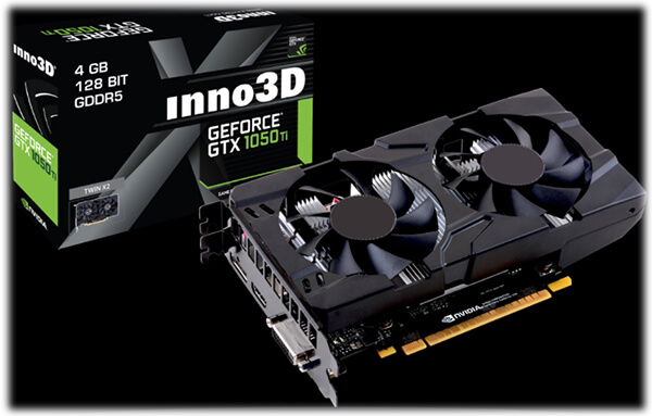 ᐈ Видеокарта PCI-E 4Gb Inno3D GTX 1050Ti Twin X2, GeForce GTX1050Ti ...