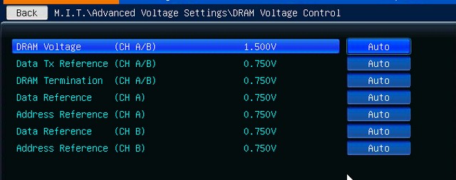 Dram voltage что это