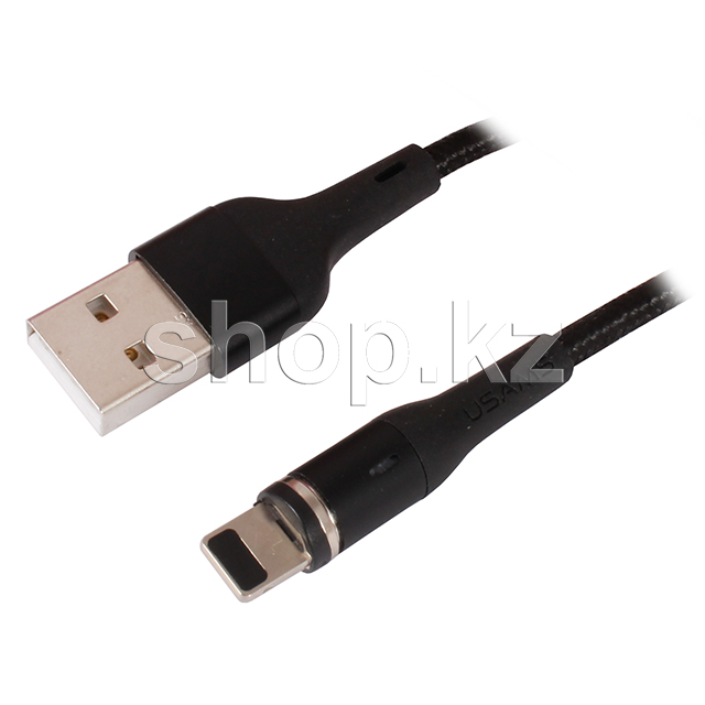 Apple Lightning Usams SJ-333, 1m, Black интерфейс кабелі