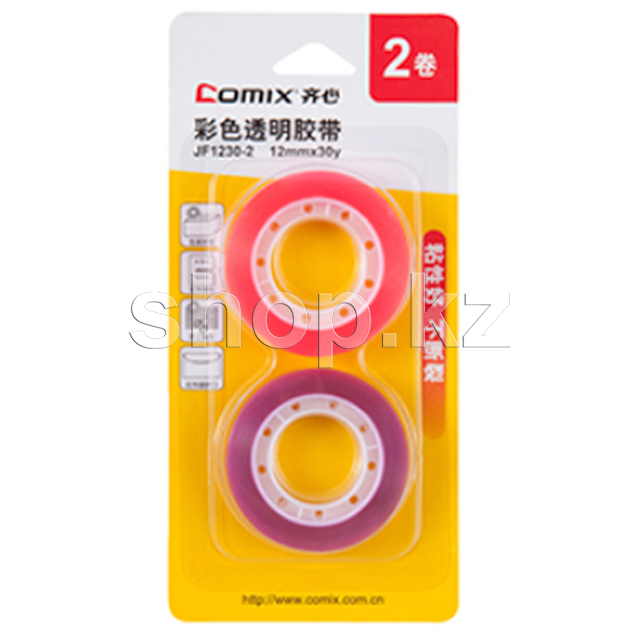 Клейкая лента Comix JF1230-2, 12 мм, 2 шт
