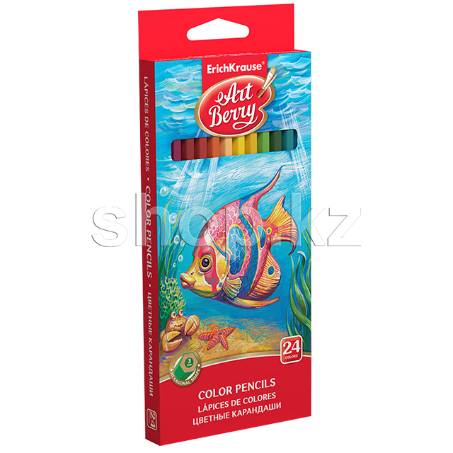 ErichKrause ArtBerry 32880 түрлі-түсті қарындаштар, 24 түстер, HB