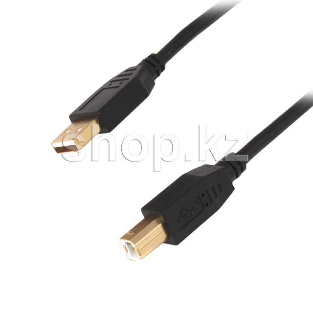Кабель USB 2.0 Type A-B SVC AB0150-P, 1.5m, Black, OEM