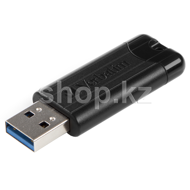 USB Флешка 32Gb Verbatim PinStripe, USB 3.2, Black