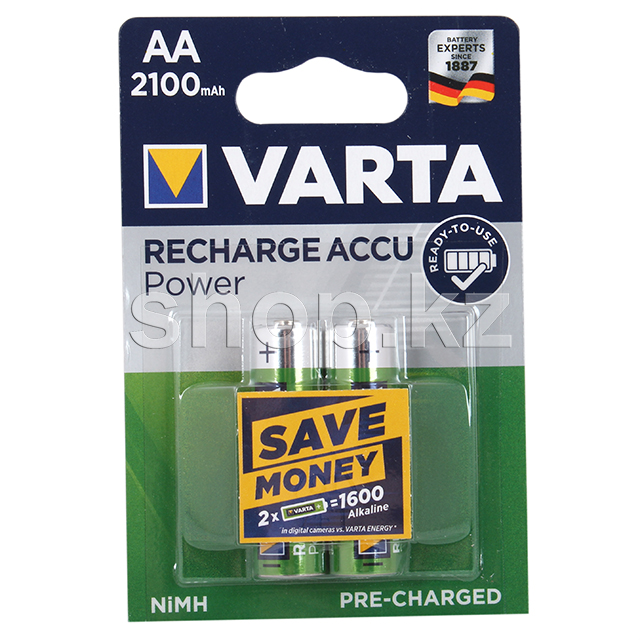 Аккумулятор Varta AA Power HR6, 2100mAh/1.2V (2шт.)