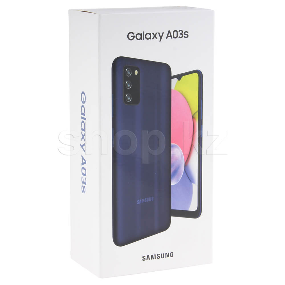 ᐈ Смартфон Samsung Galaxy A03s, 64Gb, Blue (SM-A037F) – купить в  интернет-магазине Белый Ветер по низкой цене в Казахстане