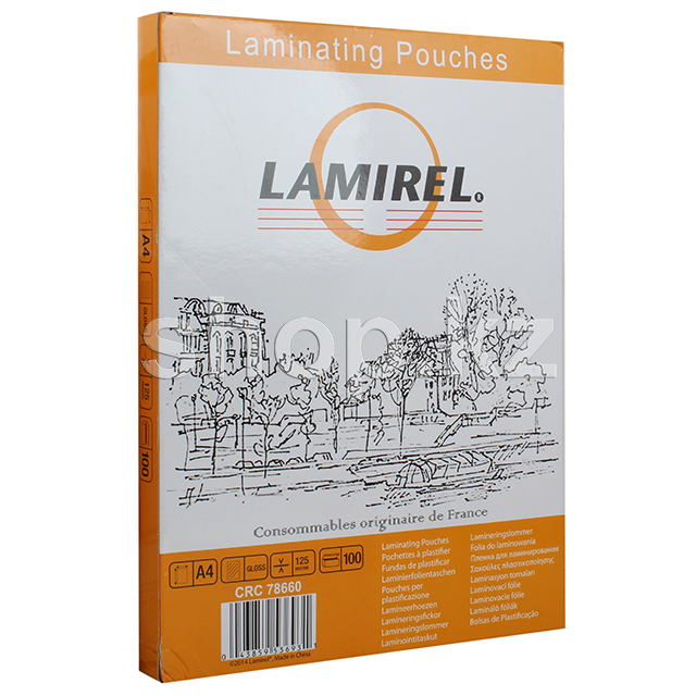 Lamirel CRC78660, A4, 125 мкм, жылтыр (100дана) ламинаттауға арналған пленкасы