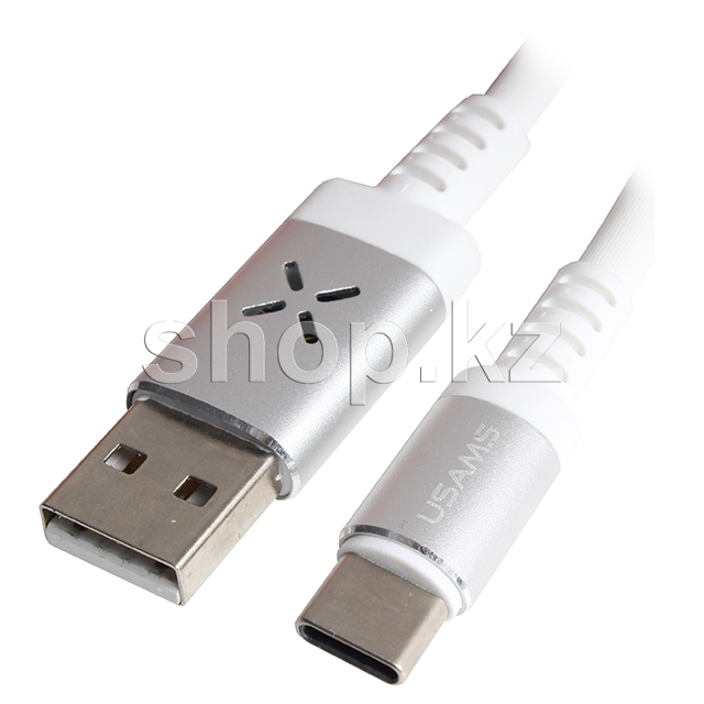 Кабель интерфейсный для USB Type-C Usams SJ-287, 1m, White