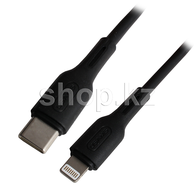 Кабель интерфейсный для USB Type-C/Lightning Usams SJ-406, 1.2m, Black