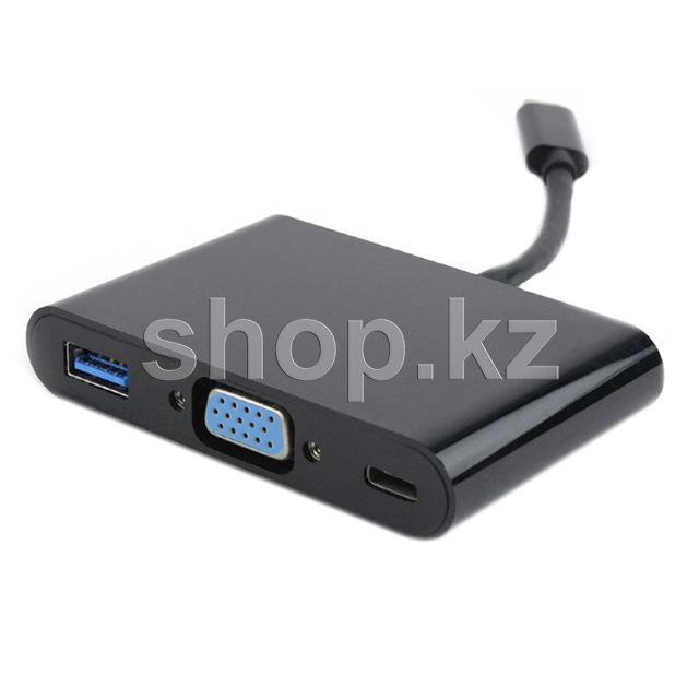 USB Type-C - VGA, USB 3.0, USB Type-C, Cablexpert A-CM-VGA3in1-01, 0.15m, OEM ауыстырғышы