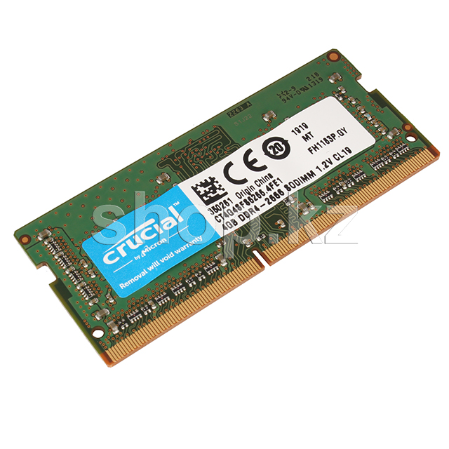SO-DIMM 4Gb DDR4 PC21300/2666Mhz Crucial, BOX (CT4G4SFS6266)