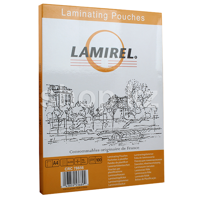 Lamirel CRC78656, А4, 75 мкм, жылтыр (100дана) ламинаттауға арналған пленкасы