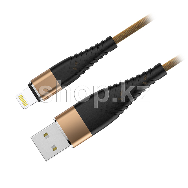 Кабель интерфейсный для Apple Lightning OLMIO Solid, 1.2m, Cappuccino