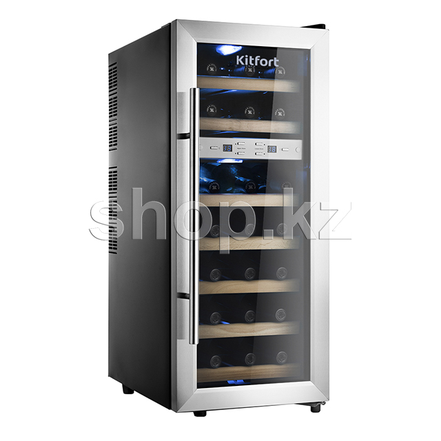 Винный шкаф Kitfort KT-2406, Black-Silver
