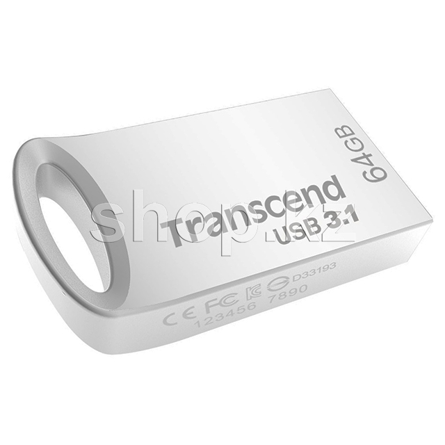USB Флешка 64Gb Transcend JetFlash 710G, USB 3.1, Silver
