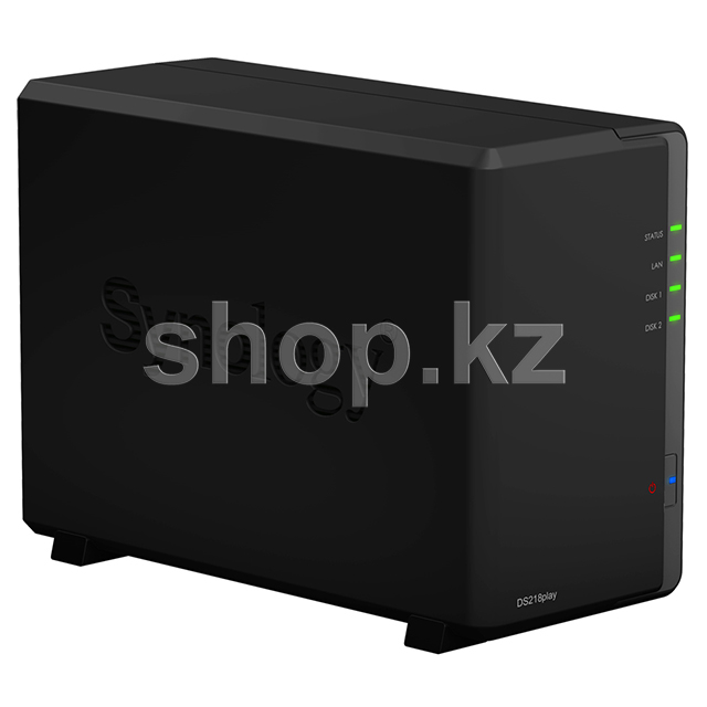 Сетевой накопитель Synology DiskStation DS218play, без дисков