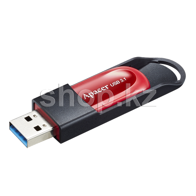 USB 64Gb Apacer AH25A, USB 3.1, Black-Red флешкасы