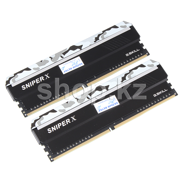 DDR-4 DIMM 16Gb/3200MHz PC25600 G.SKILL Sniper X, 2x8Gb Kit, BOX (F4-3200C16D-16GSXWB)