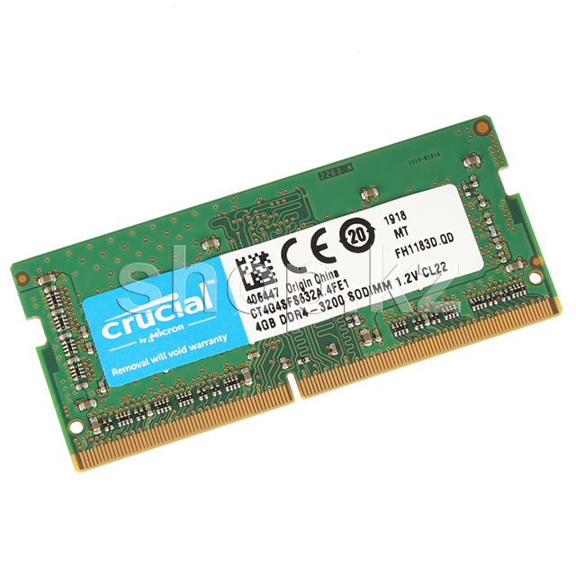 SO-DIMM 4Gb DDR4 PC25600/3200Mhz Crucial, BOX