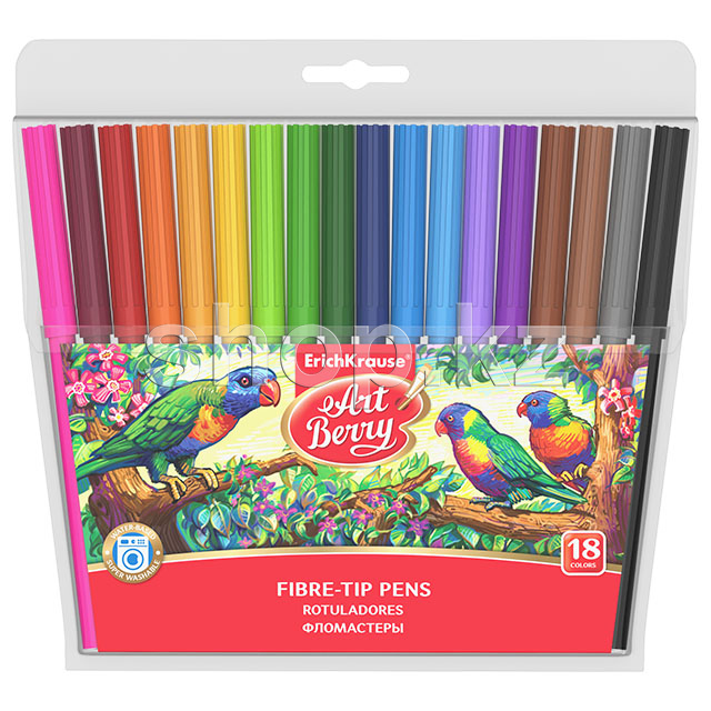 ErichKrause ArtBerry 33051 Super Washable, 18 фломастері