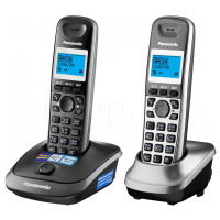 Panasonic KX-TG2512RU2, Dark Gray Metallic/Gray Metallic радио-телефоны