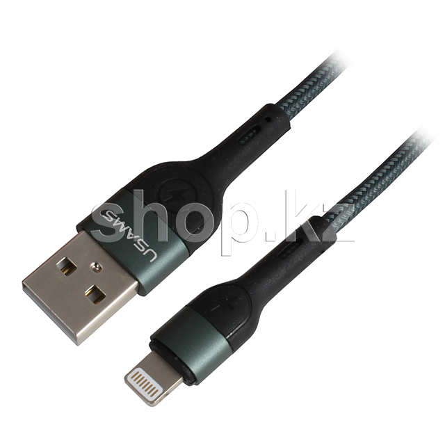 Apple Lightning Usams SJ-448, 1m, Green интерфейс кабелі