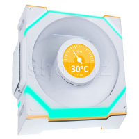 Lian Li Uni Fan SL Wireless LCD 120 ARGB Reverse Blade, 12cm, White корпусына арналған желдеткіш