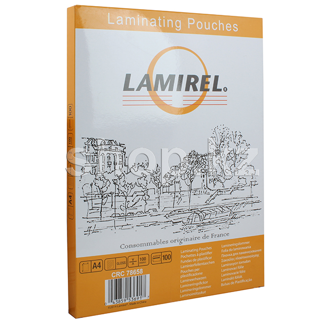 Lamirel CRC78658, A4, 100 мкм, жылтыр (100дана) ламинаттауға арналған пленкасы