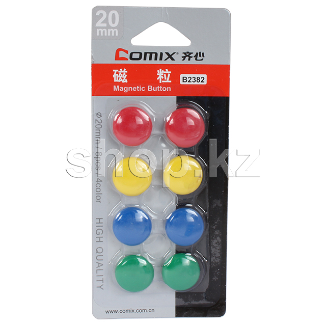 Блистер магниттер Comix B2382, 8 дана, ассортиментте