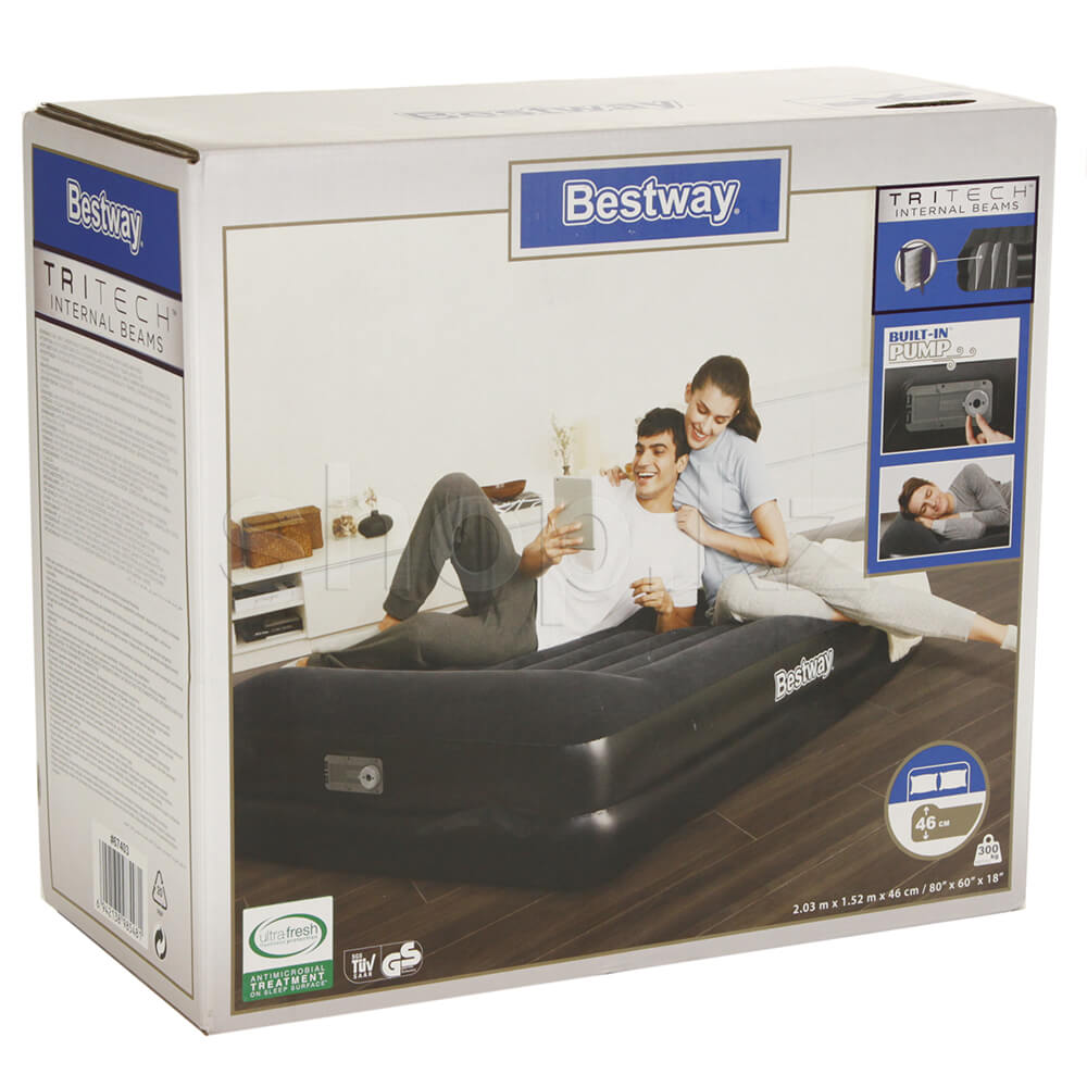 кровать bestway tritech 203х152х46