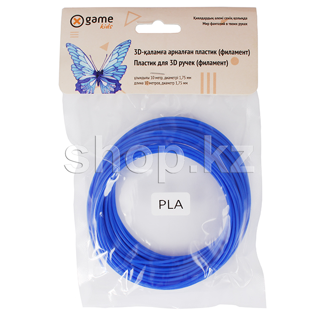 X Game kids 3D PLA-Blue-10, 1.75 мм, 10м, Blue картриджі
