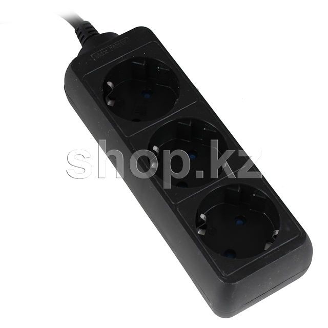 SVC ұзартқышы GXC3S-30M, 3 розетка, 3м, қара