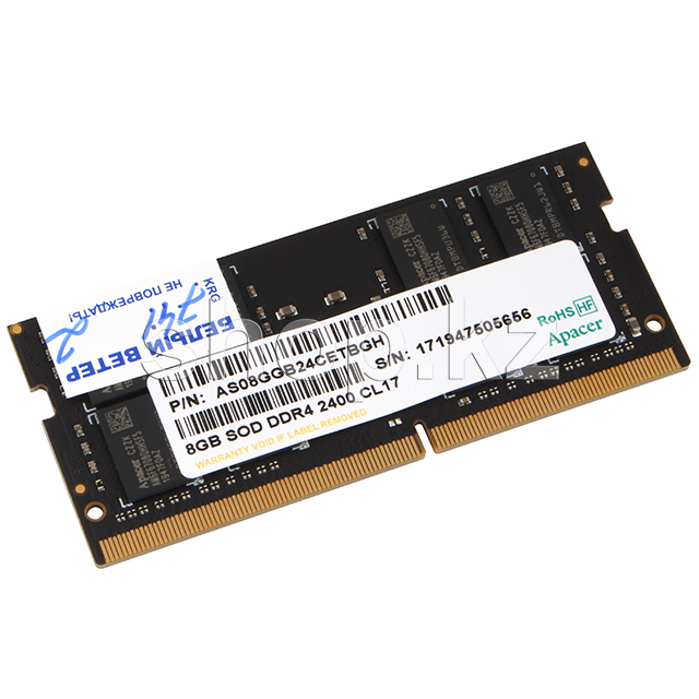 SO-DIMM 8Gb DDR4 PC19200/2400MHz Apacer, BOX (ES.08G2T.KFH)
