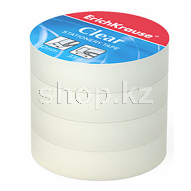 Набор клейких лент ErichKrause 19434 Clear, 4шт