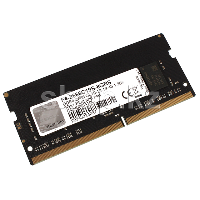 SO-DIMM 8Gb DDR4 PC21300/2666Mhz G.Skill RipJaws, BOX