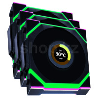 Lian Li Uni Fan SL Wireless LCD 120 ARGB Reverse Blade, 12cm, Black корпусына арналған желдеткіш жиынтығы