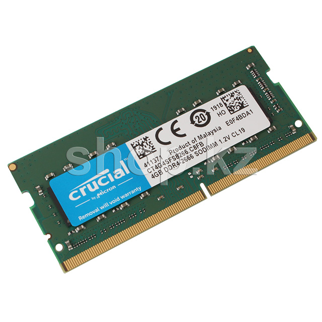 SO-DIMM 4Gb DDR4 PC21300/2666MHz Crucial, BOX