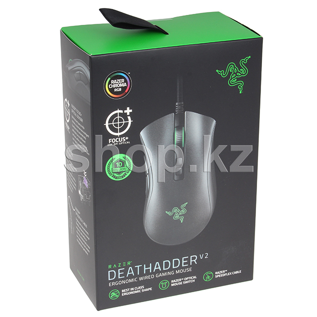 Мышка игровая проводная USB Razer DeathAdder V2 Chroma - купить по лучшей  цене в Алматы