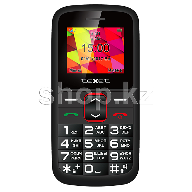 TeXet TM-B217, Black-Red ұялы телефоны