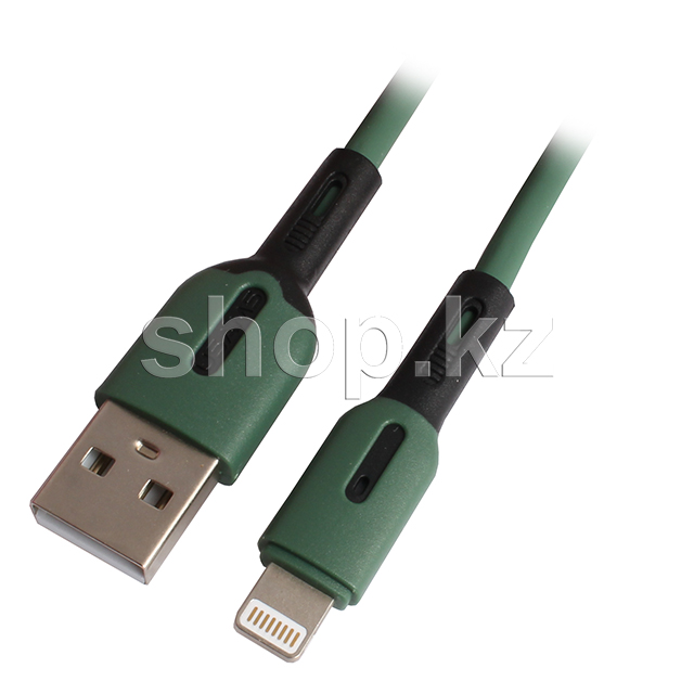 Apple Lightning Usams SJ-431, 1m, Dark-Green интерфейс кабелі
