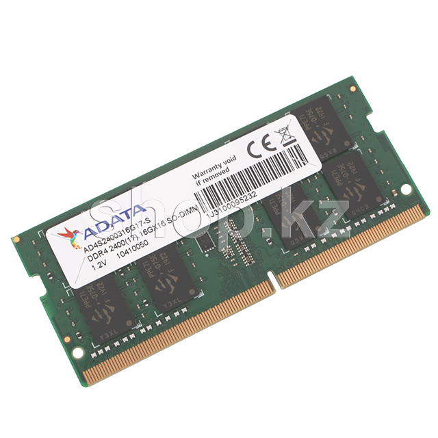 SO-DIMM 16Gb DDR4 PC19200/2400MHz ADATA, BOX (AD4S2400716G17-SGN)