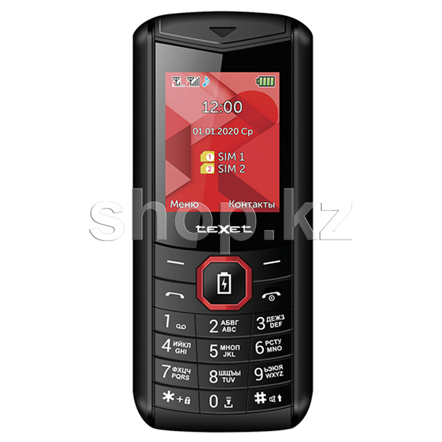 TeXet TM-D206, Black-Red ұялы телефоны