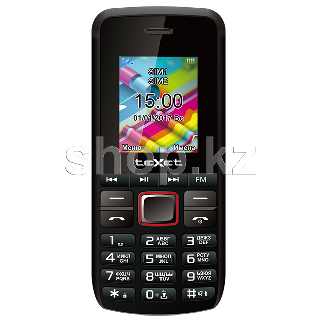TeXet TM-203, Black-Red ұялы телефоны