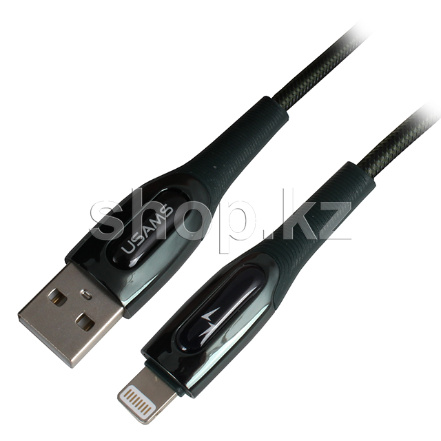 Кабель интерфейсный для Apple Lightning Usams SJ-469, 1.2m, Green