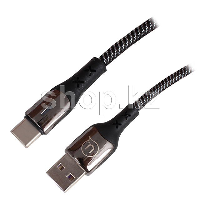 USB Type-C Usams SJ-319, 1.2m, Black интерфейс кабелі