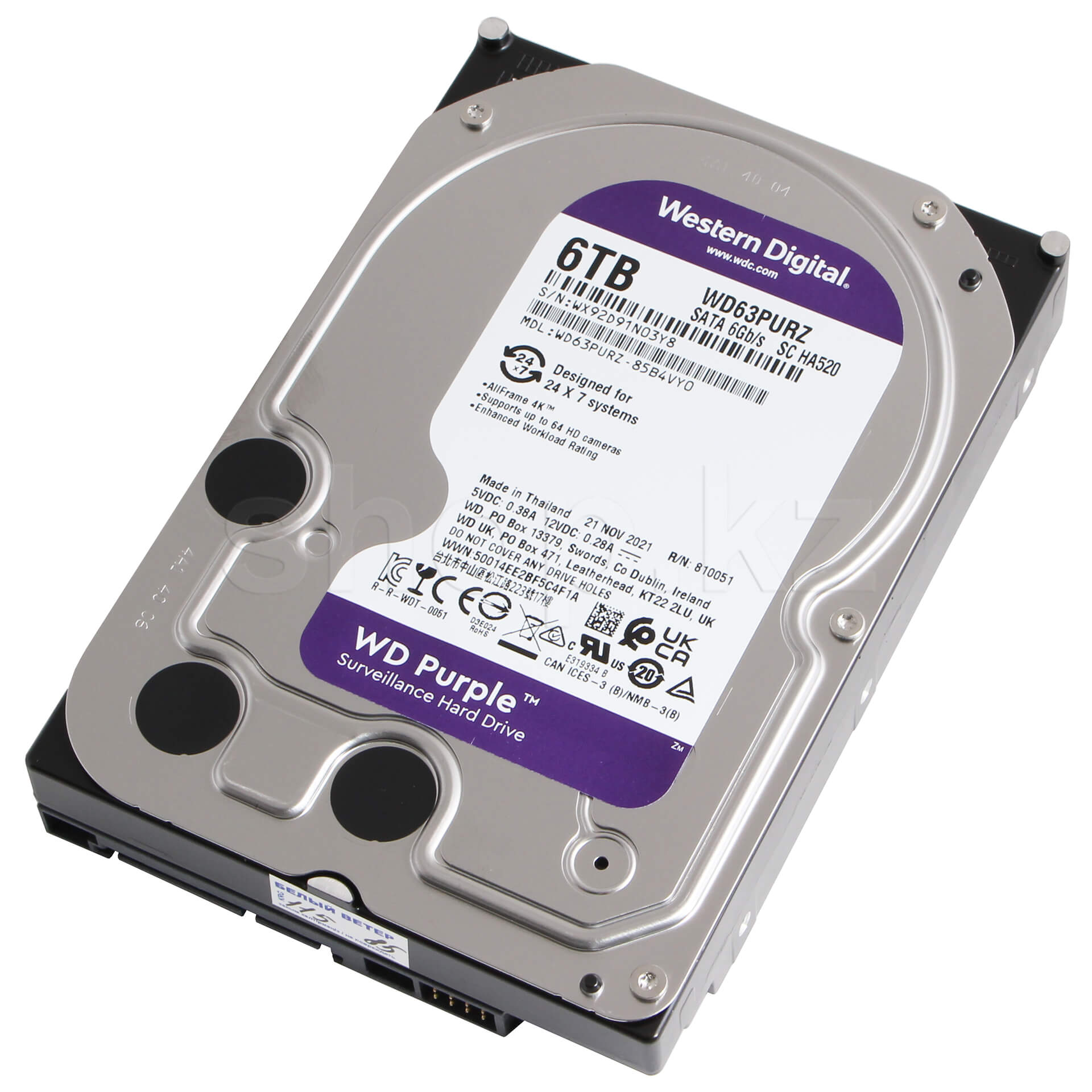 ᐈ Жесткий диск HDD 6000 Gb Western Digital (WD63PURZ), 3.5